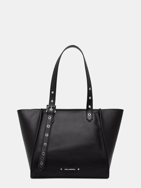 Zdjęcie produktu Karl Lagerfeld torebka shopper damska skórzana K/EYELETS czarny