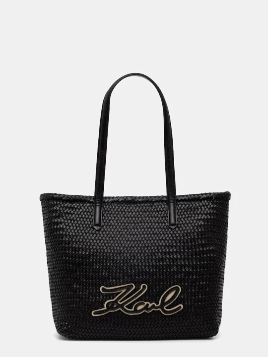 Zdjęcie produktu Karl Lagerfeld torebka shopper damska skórzana K/SIGNATURE czarny