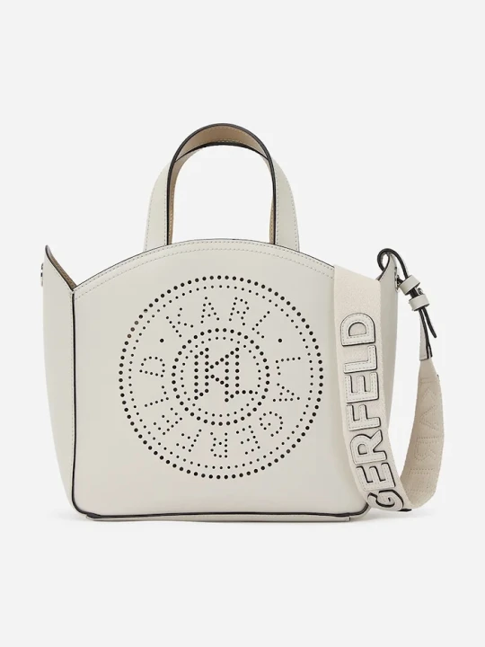 Zdjęcie produktu Karl Lagerfeld torebka skórzana K/CIRCLE biały