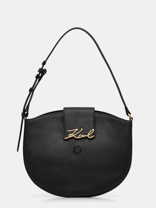 Zdjęcie produktu Karl Lagerfeld torebka skórzana K / SIGNATURE czarny