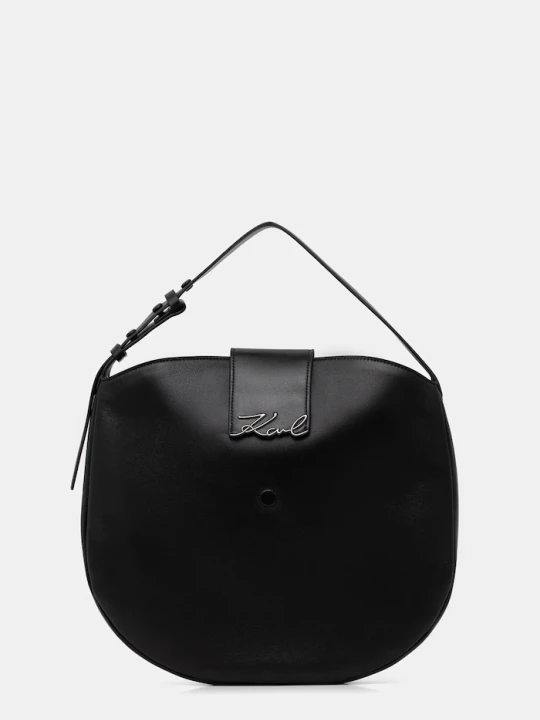 Zdjęcie produktu Karl Lagerfeld torebka skórzana K/SIGNATURE czarny