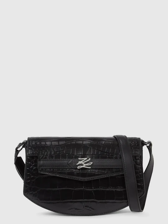 Zdjęcie produktu Karl Lagerfeld torebka skórzana Karl Lagerfeld Studio czarny