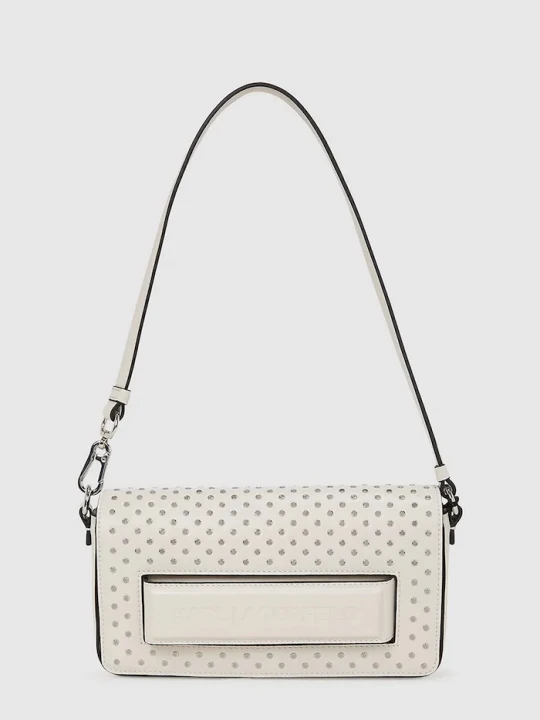 Zdjęcie produktu Karl Lagerfeld torebka skórzana beżowy