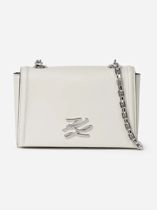 Zdjęcie produktu Karl Lagerfeld torebka skórzana K/AUTOGRAPH biały