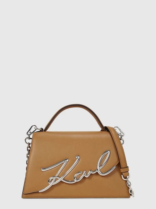 Zdjęcie produktu Karl Lagerfeld torebka crossbody damska skórzana K/SIGNATURE brązowy