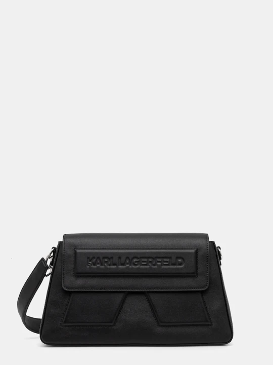 Zdjęcie produktu Karl Lagerfeld torebka skórzana IKON / K czarny