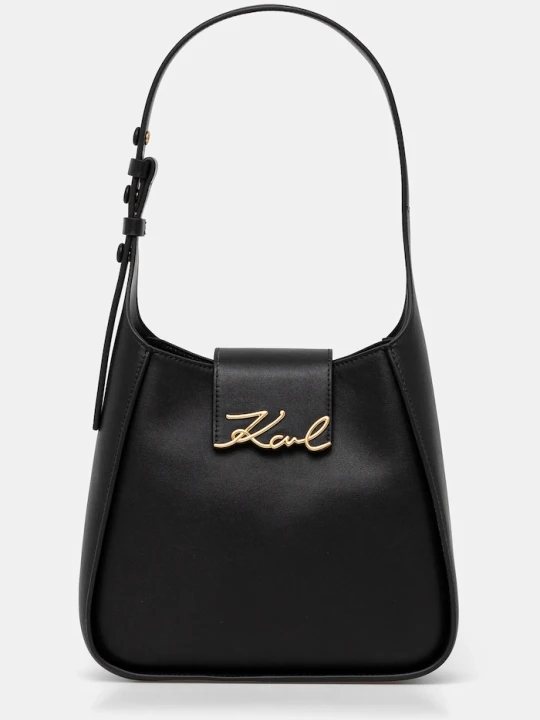 Zdjęcie produktu Karl Lagerfeld torebka skórzana K / SIGNATURE czarny