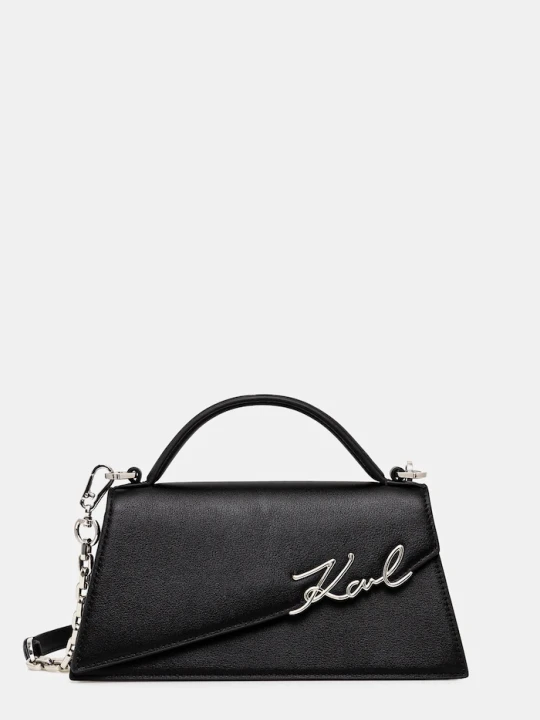 Zdjęcie produktu Karl Lagerfeld torebka skórzana K / SIGNATURE czarny