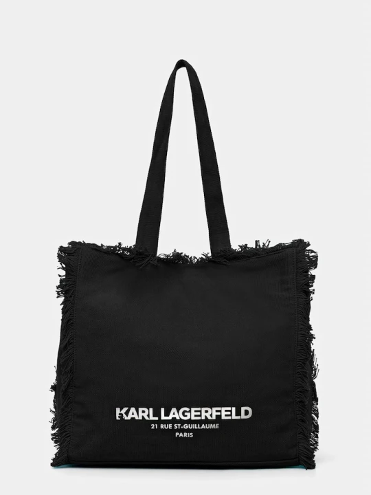 Zdjęcie produktu Karl Lagerfeld torebka tote damska bawełniana K/RSG czarny