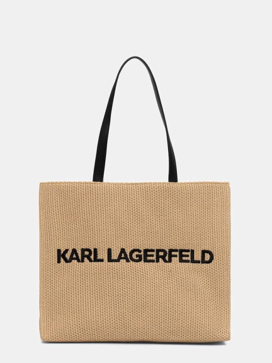 Zdjęcie produktu Karl Lagerfeld torebka tote damska pleciona K / ESSENTIAL beżowy