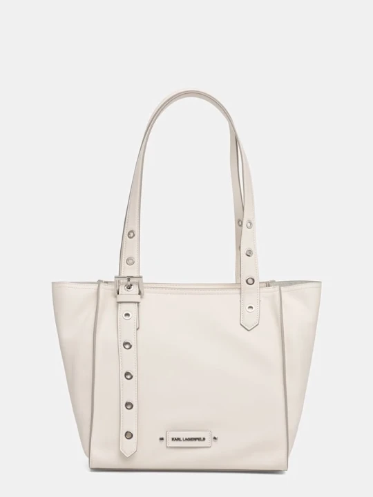 Zdjęcie produktu Karl Lagerfeld torebka tote damska skórzana K/EYELETS beżowy