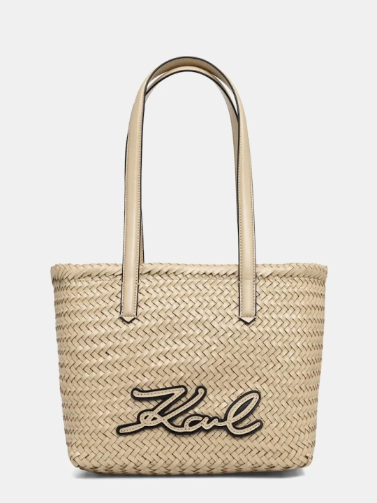 Zdjęcie produktu Karl Lagerfeld torebka tote damska skórzana K / SIGNATURE beżowy