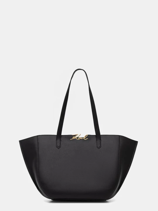 Zdjęcie produktu Karl Lagerfeld torebka tote damska skórzana K/SIGNATURE czarny