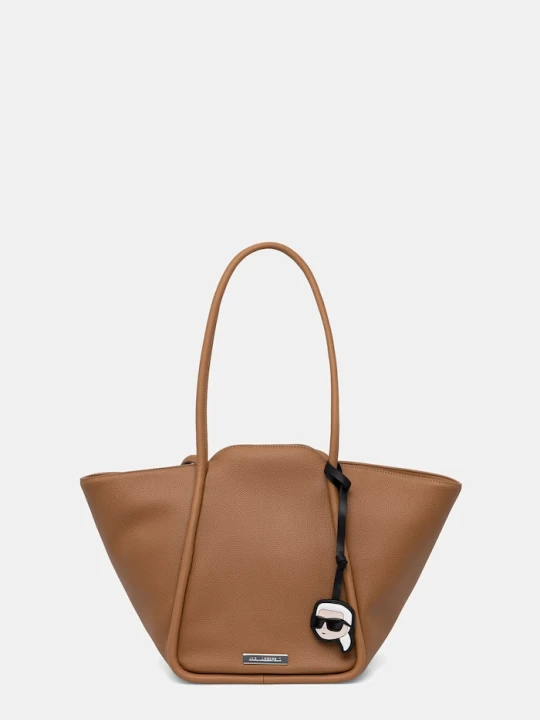 Zdjęcie produktu Karl Lagerfeld torebka tote damska z imitacji skóry IKON brązowy