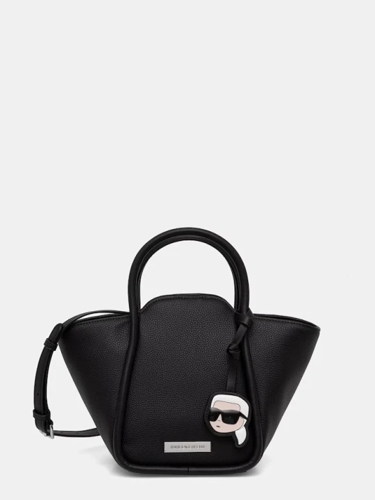 Zdjęcie produktu Karl Lagerfeld torebka tote damska z imitacji skóry IKON czarny