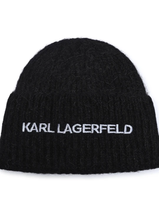 Zdjęcie produktu Karl Lagerfeld Wełniana czapka k / essential czarny