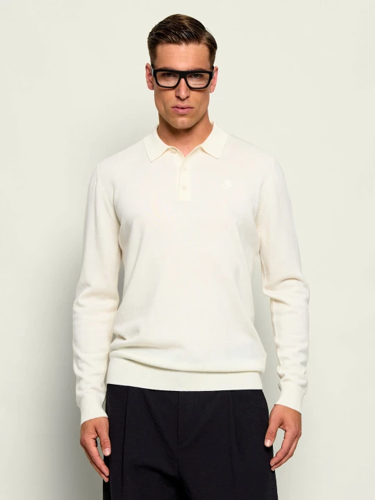 Zdjęcie produktu Karl Lagerfeld Wełniane polo | Regular Fit kremowy