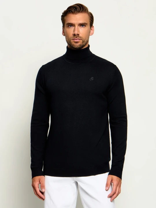 Zdjęcie produktu Karl Lagerfeld Wełniany golf | Regular Fit czarny