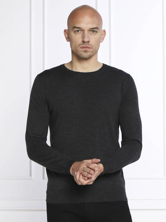 Zdjęcie produktu Karl Lagerfeld Wełniany sweter | Regular Fit szary