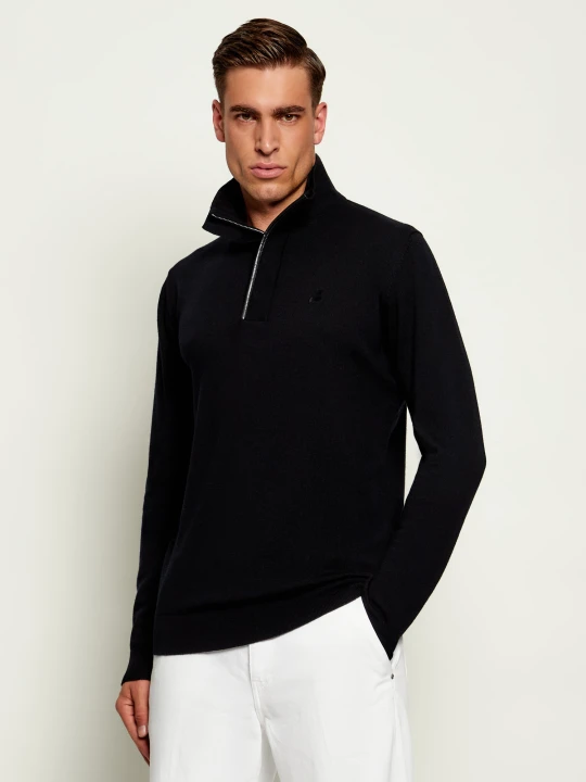 Zdjęcie produktu Karl Lagerfeld Wełniany sweter | Regular Fit czarny