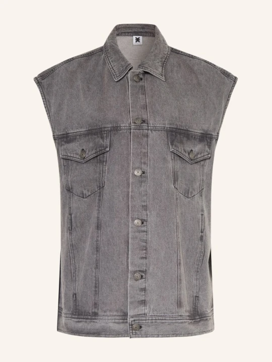 Zdjęcie produktu Karo Kauer Oversized Kamizelka Jeansowa grau SZARY