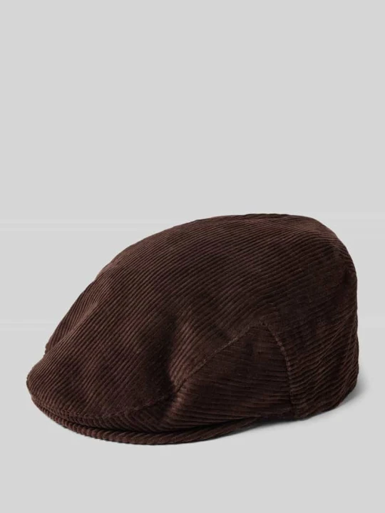 Zdjęcie produktu Kaszkiet z bawełnianego sztruksu model ‘WESTDALE’ Barbour Średniobrązowy