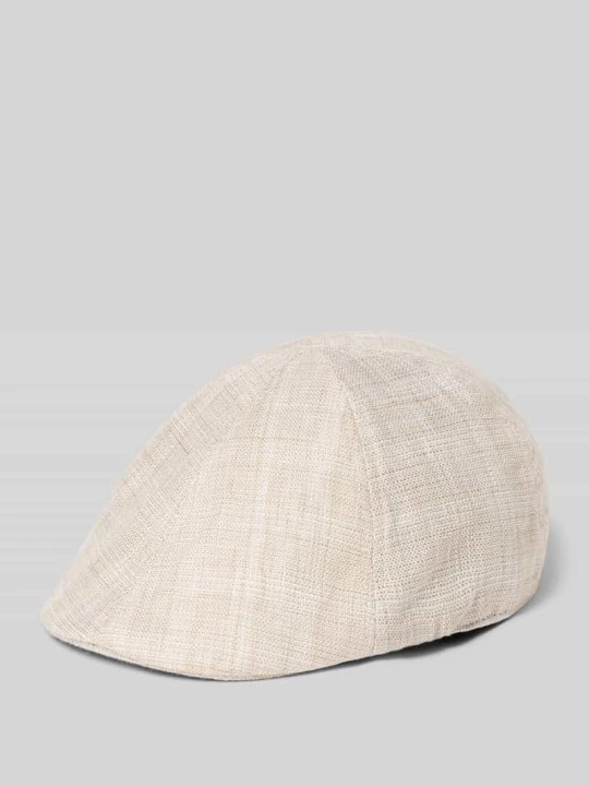 Zdjęcie produktu Kaszkiet z czystego lnu Müller Headwear Beżowy