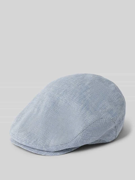 Zdjęcie produktu Kaszkiet z mieszanki lnu model 'Gatsby' Müller Headwear Niebieski