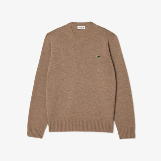 Zdjęcie produktu Kaszmirowy sweter z dzianiny 3D z okrągłym dekoltem Lacoste