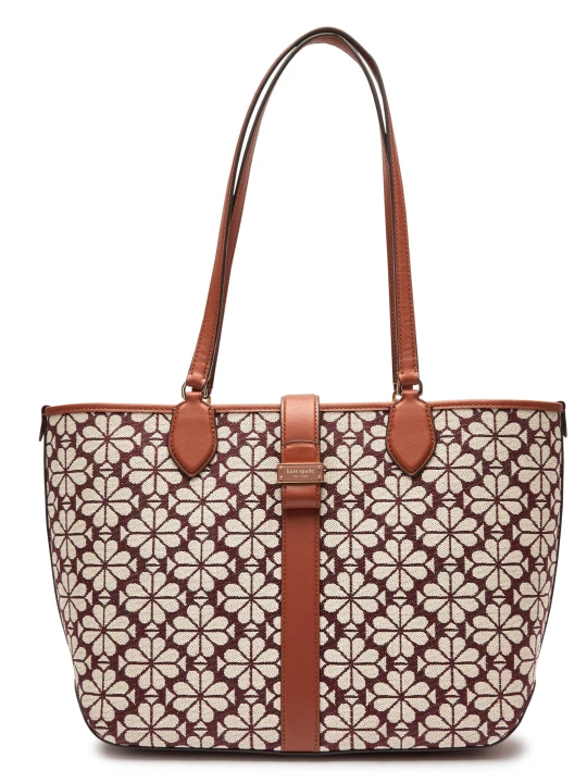Zdjęcie produktu Kate Spade Shopperka Spade Flower Jacquard | z dodatkiem skóry brązowy
