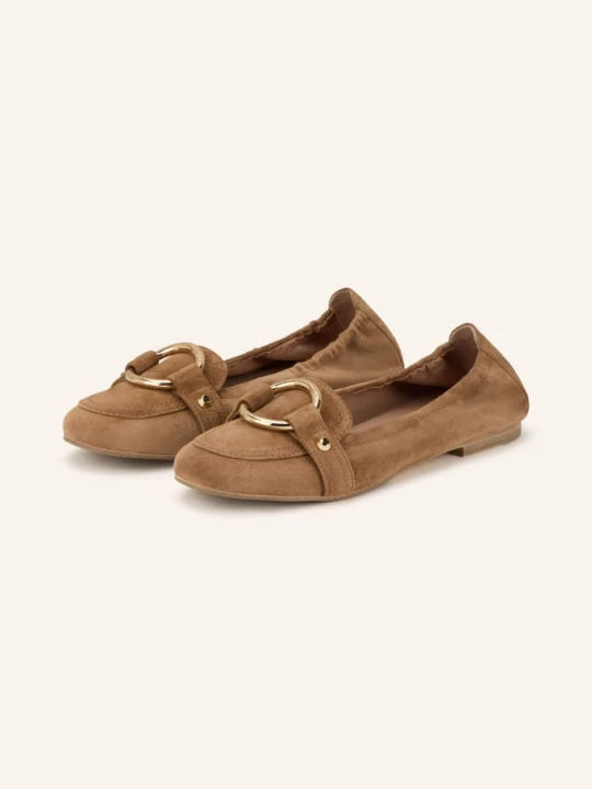 Zdjęcie produktu Kennel & Schmenger Baleriny Lola beige BRĄZOWY