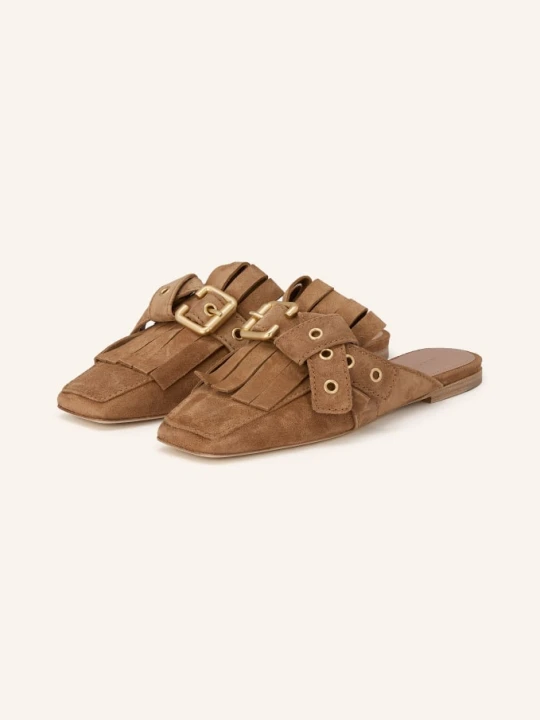 Zdjęcie produktu Kennel & Schmenger Klapki Leila Z Nitami beige