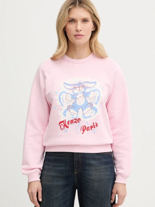 Zdjęcie produktu Kenzo bluza bawełniana różowy