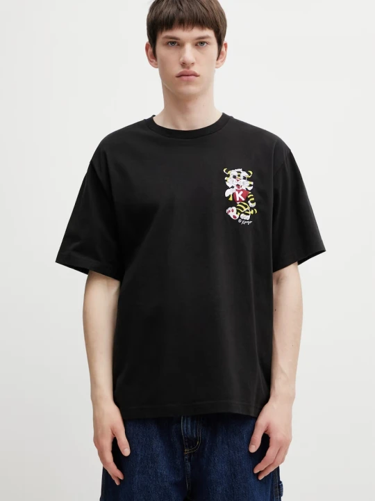 Zdjęcie produktu Kenzo GOTS KENZO WILD TIGER EMBROIDE t-shirt męski bawełniany