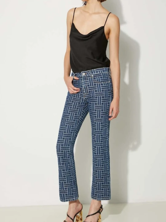 Zdjęcie produktu Kenzo jeansy Bara Cropped Fit Jeans niebieski
