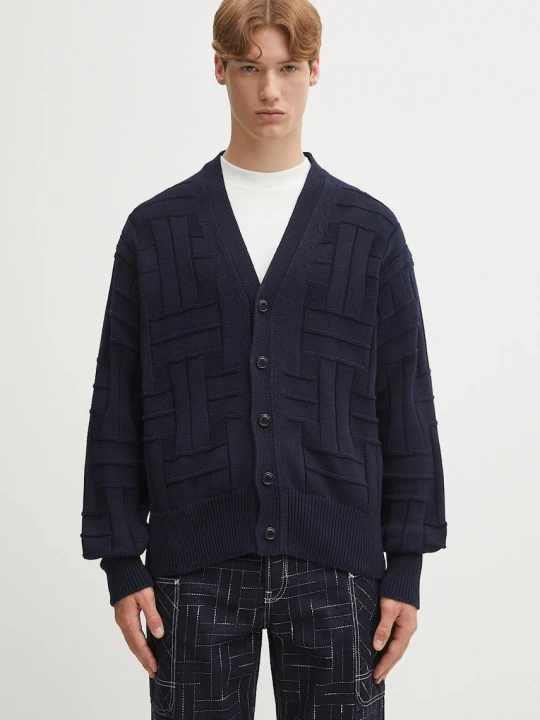 Zdjęcie produktu Kenzo kardigan bawełniany Gots Kenzo Weave Cardigan