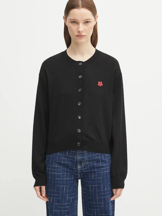 Zdjęcie produktu Kenzo kardigan wełniany Rws Boke Flower Crest Crewneck Cardigan