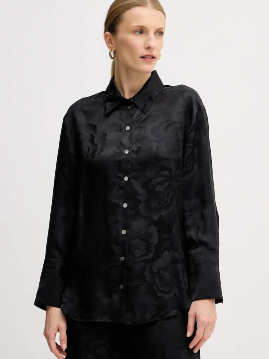 Zdjęcie produktu Kenzo koszula jedwabna czarny