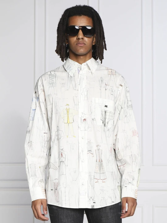 Zdjęcie produktu Kenzo Koszula PRINTED CASUAL SHIRT | Regular Fit biały