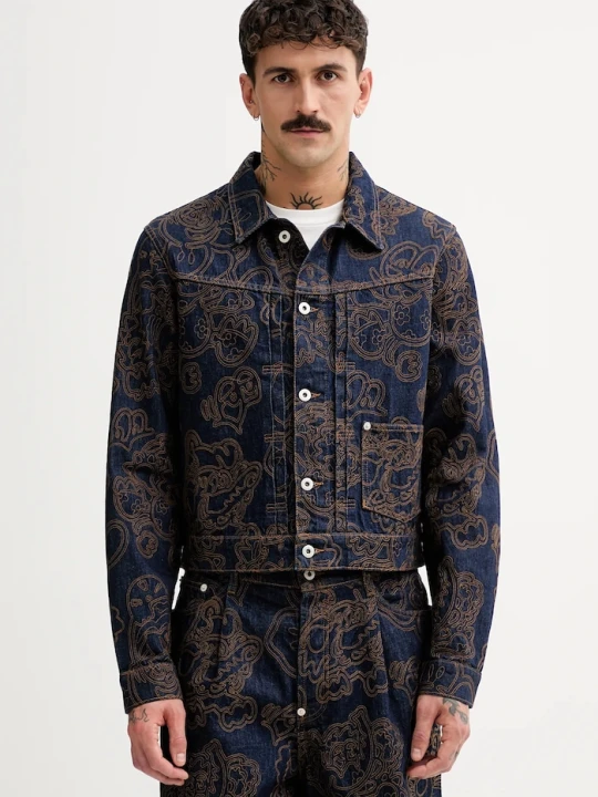 Zdjęcie produktu Kenzo kurtka jeansowa granatowy