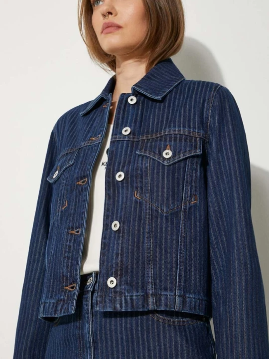 Zdjęcie produktu Kenzo kurtka jeansowa Trucker Jacket Stripped niebieski