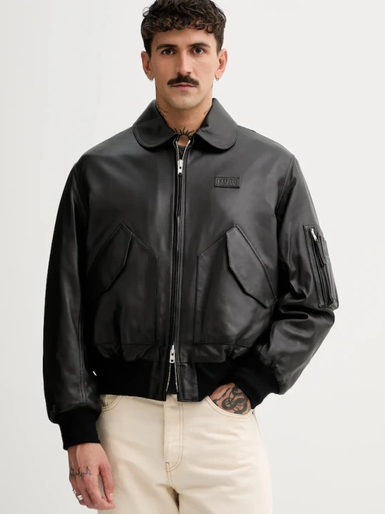 Zdjęcie produktu Kenzo kurtka skórzana czarny