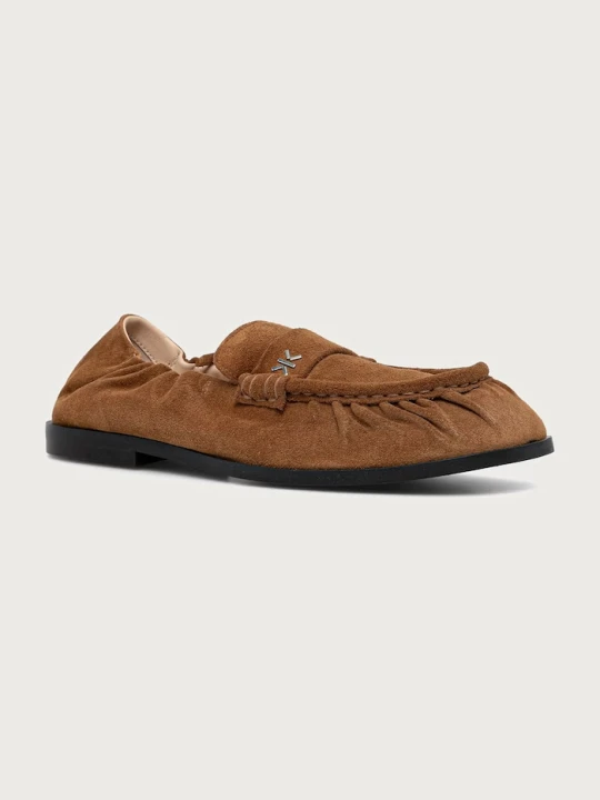 Zdjęcie produktu Kenzo loafersy damskie zamszowe Loafer brązowy