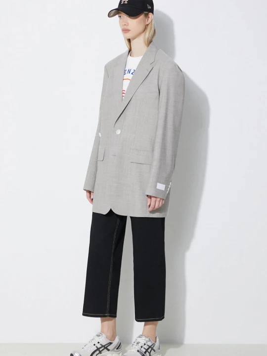 Zdjęcie produktu Kenzo marynarka wełniana Solid Kimono Blazer