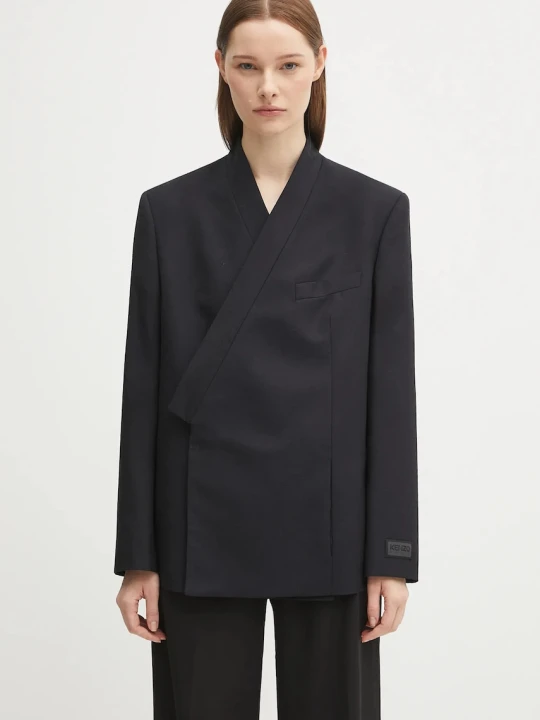 Zdjęcie produktu Kenzo marynarka wełniana Weave Kimono Blazer