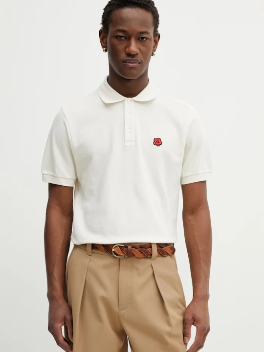 Zdjęcie produktu Kenzo polo bawełniane beżowy