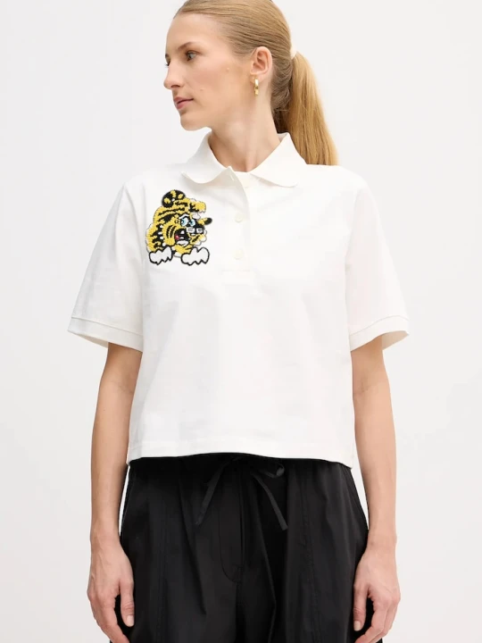 Zdjęcie produktu Kenzo polo bawełniane biały