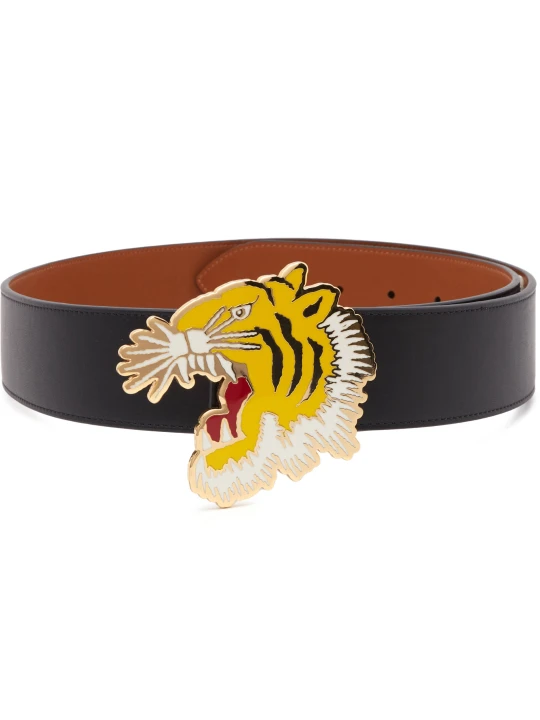 Zdjęcie produktu Kenzo Skórzany dwustronny pasek czarny