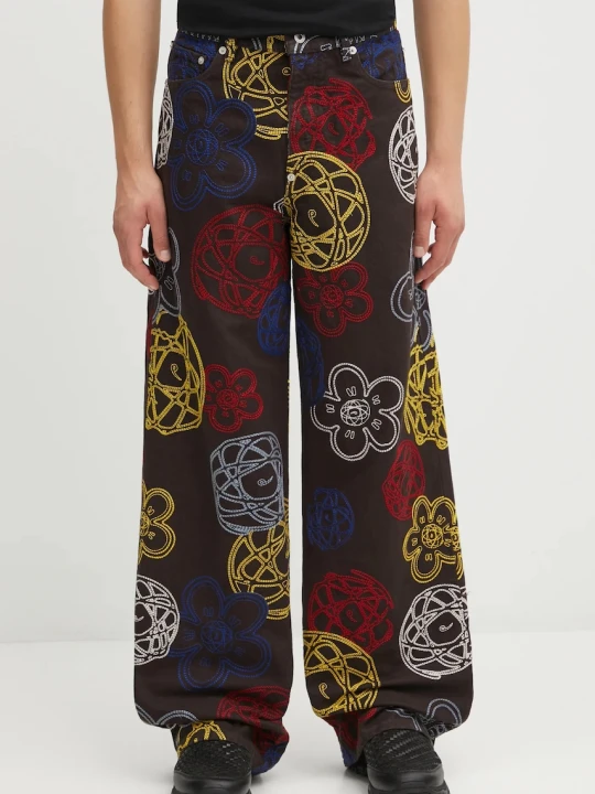 Zdjęcie produktu Kenzo spodnie bawełniane Futura Turn Up Wide Fit