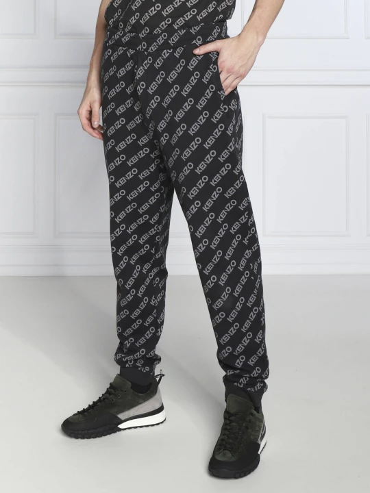 Zdjęcie produktu Kenzo Spodnie dresowe MONOGRAM | Regular Fit czarny